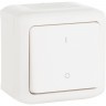 Выключатель LEGRAND Quteo двухполюсный 10 A 250 В IP 44 Белый 782309