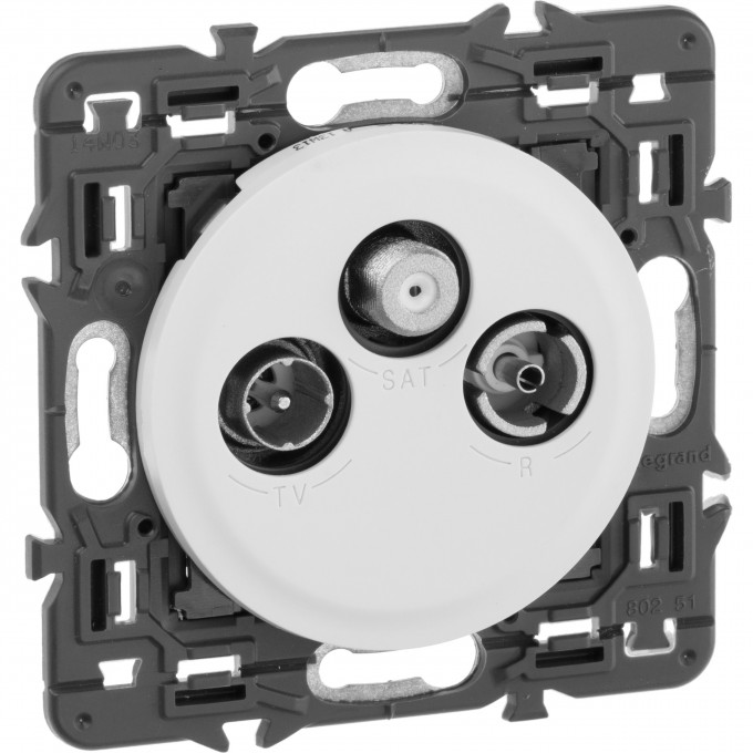Розетка LEGRAND Celiane спутниковая TV/FM /SAT белый SET-1-067388-03