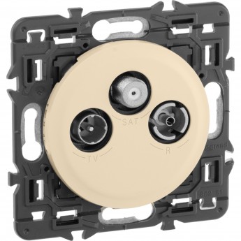 Розетка LEGRAND Celiane спутниковая TV/FM /SAT слоновая кость Розетка LEGRAND Celiane спутниковая TV/FM /SAT слоновая кость