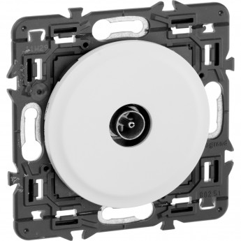 Розетка LEGRAND Celiane TV простая белый