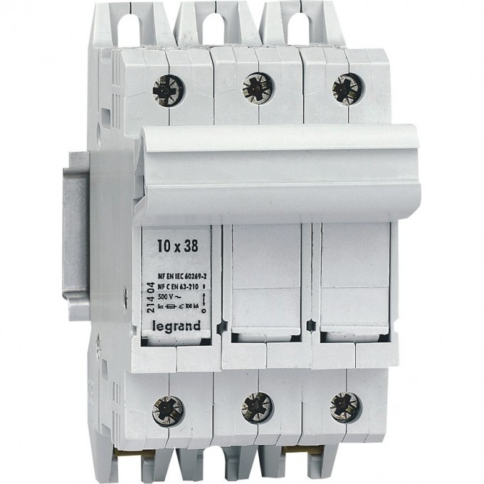 Держатель плавких вставок LEGRAND SP38 10X38 3P 21404