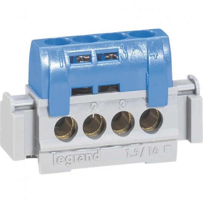 Клемма синяя LEGRAND 4х1.5-16мм.кв. 004840