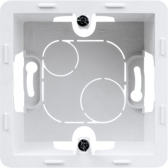 Коробка накладного монтажа LEGRAND INSPIRIA 1 пост белый 673980