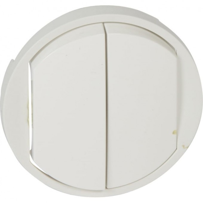 Лицевая панель LEGRAND Celiane двухклавишных выключателей/переключателей и кнопок, белая 68002