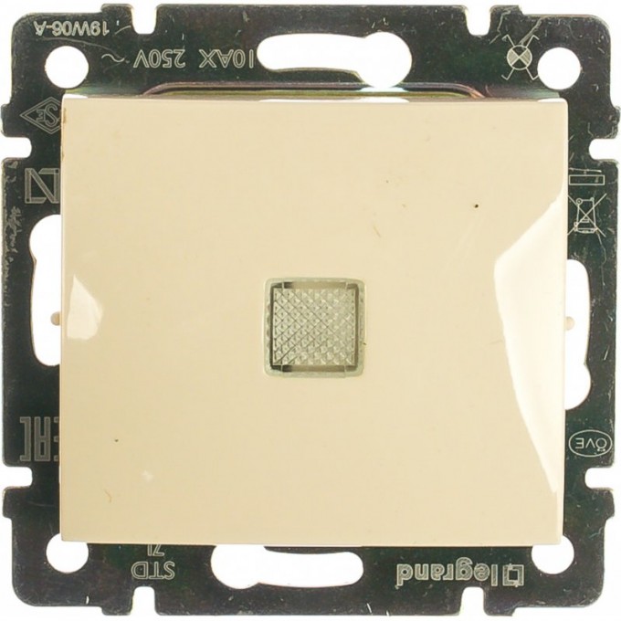 Переключатель LEGRAND Valena промежуточный с подсветкой 10 A 250 В слоновая кость 774348