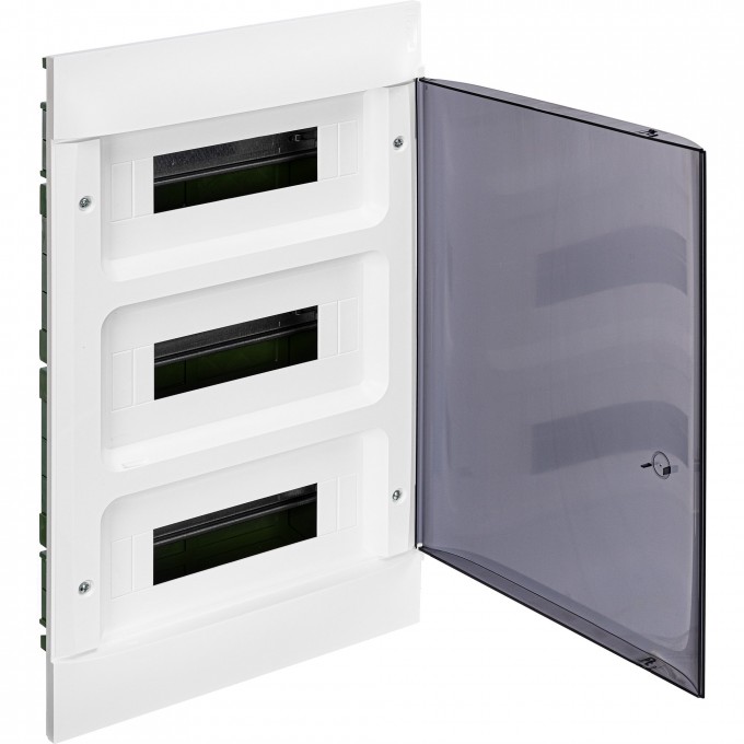 Пластиковый щиток LEGRAND PRACTIBOX S страиваемый 3X12 дымчатая дверь 135573
