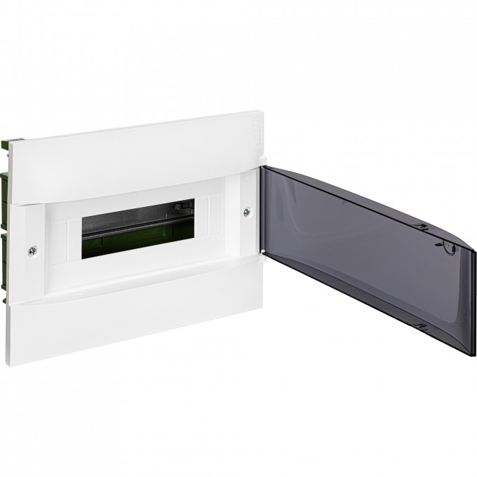 Пластиковый щиток LEGRAND PRACTIBOX S встраиваемый в полые стены 1X12 дымчатая дверь 135571