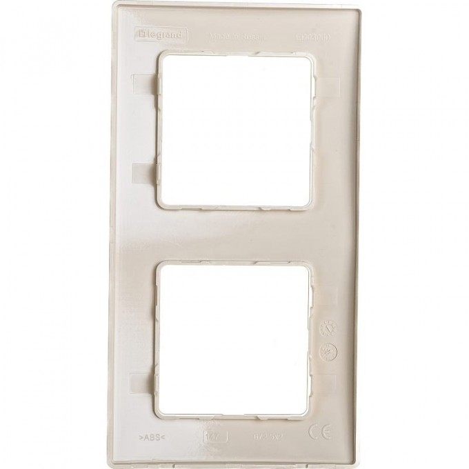 Рамка LEGRAND Etika 2 поста слоновая кость 672512