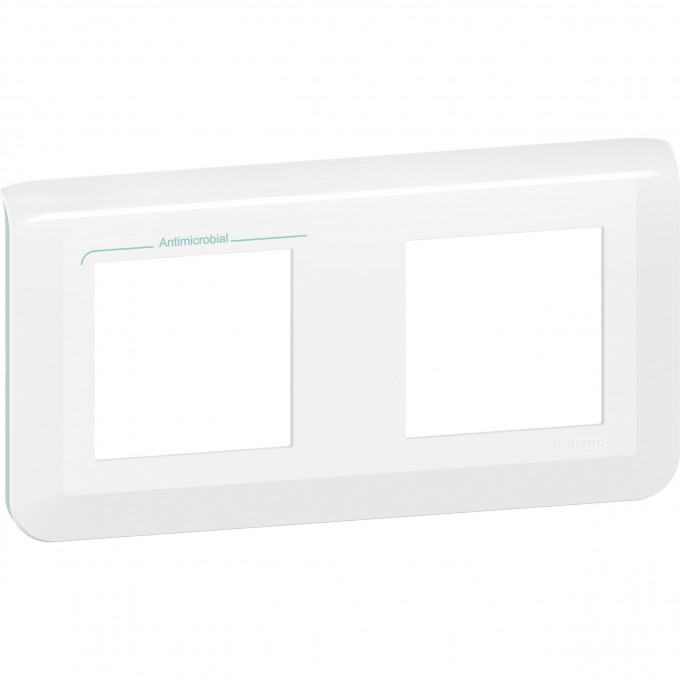 Рамка LEGRAND MOSAIC 2x2 модуля - антимикробная 078725L