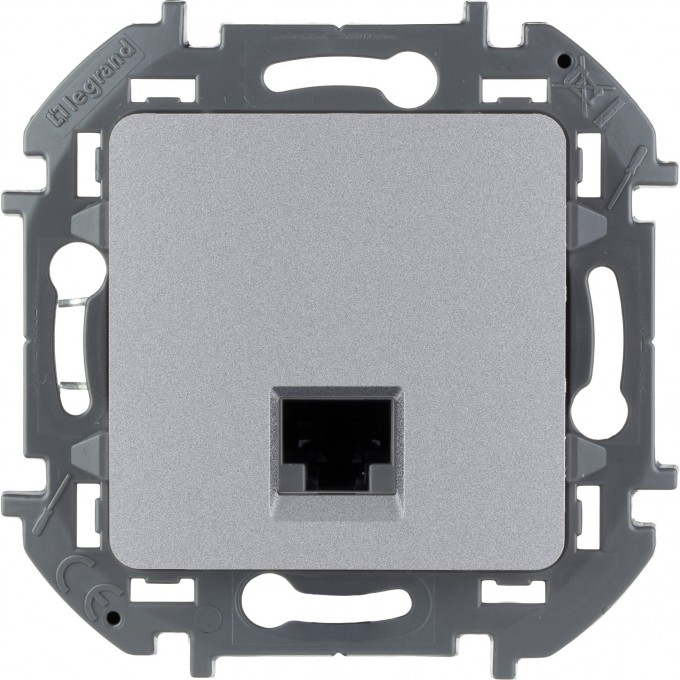 Розетка информационная LEGRAND INSPIRIA RJ 45 категория 5e UTP алюминий 673827