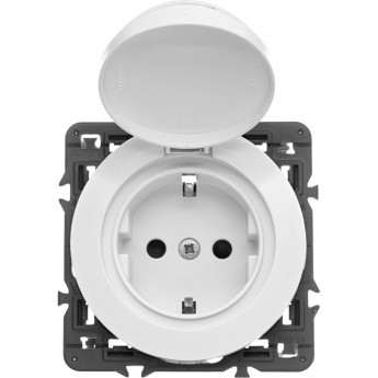 Розетка LEGRAND CELIANE 2К+З с безвинтовыми зажимами, немецкий стандарт