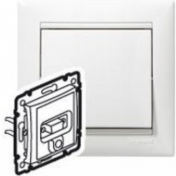 Розетка LEGRAND HD 15 + гнездо диам. 3,5 мм Valena белый