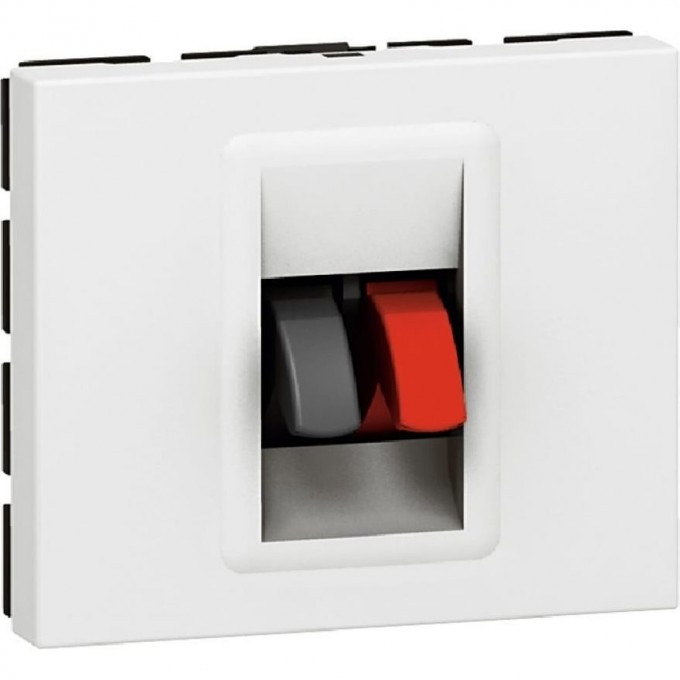 Розетка LEGRAND Колонки (2 Мод.) белый 078751