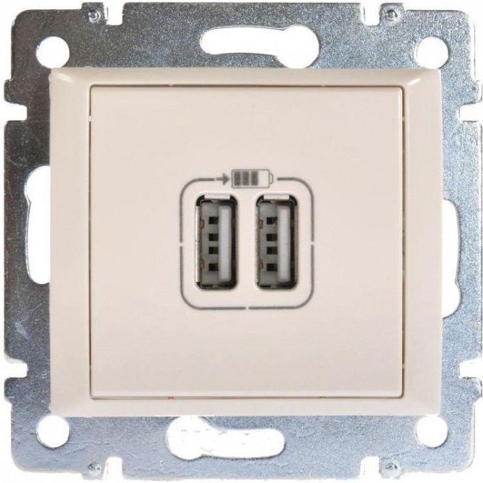 Розетка LEGRAND Valena USB 2 места слоновая кость 694372