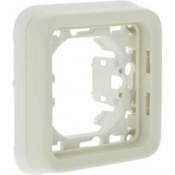 Суппорт с рамкой LEGRAND Plexo для встроенного монтажа 1 пост, белый