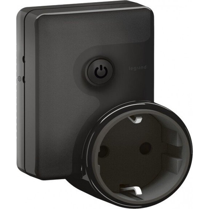 Умная мобильная розетка LEGRAND Celiane with NETATMO 2К+З 16А 230В, графит 64840