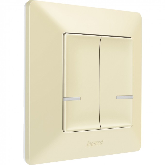 Умный беспроводной выключатель LEGRAND Valena Life with NETATMO 2-клавишный, слоновая кость 752287