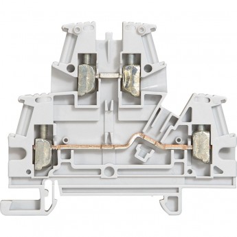 Винтовая клемма LEGRAND Viking 3 - двухполюсная - двухъярусная - шаг 6 мм - серый