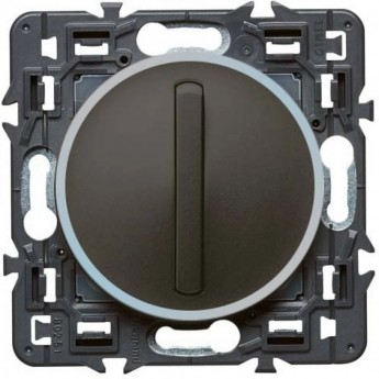 Выключатель LEGRAND Celiane 1-полюсный с тонкой клавишей графит