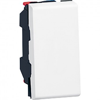 Выключатель LEGRAND Mosaic кнопочный перекидной 6A 1 модуль, белый