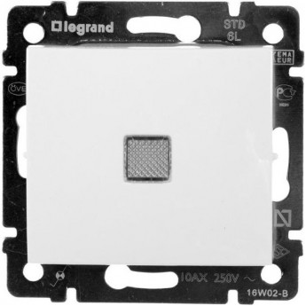 Выключатель LEGRAND Valena с подсветкой до 10А 250В (2500 Вт), белая Выключатель LEGRAND Valena с подсветкой до 10А 250В (2500 Вт), белая
