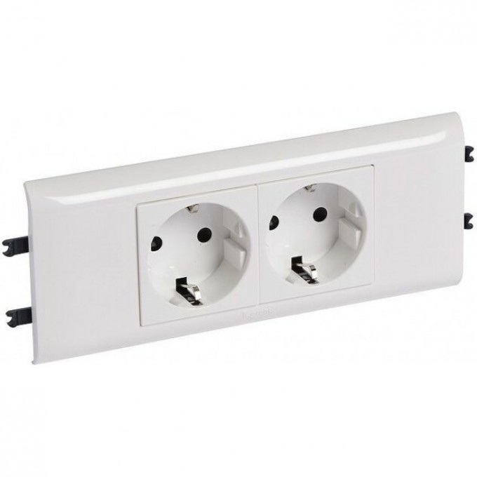 Розетка LEGRAND 2 х 2К+3 Программа Mosaic для установки в кабель-канале автоматические клеммы стандартная белая 077432