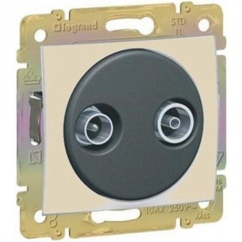 Розетка LEGRAND Valena TV-FM 10дБ оконечная, слоновая кость Розетка LEGRAND Valena TV-FM 10дБ оконечная, слоновая кость