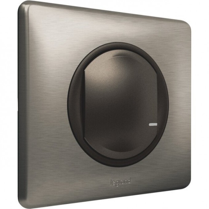 Умный беспроводной выключатель LEGRAND Celiane with NETATMO 1-клавишный, графит/вольфрам 64893